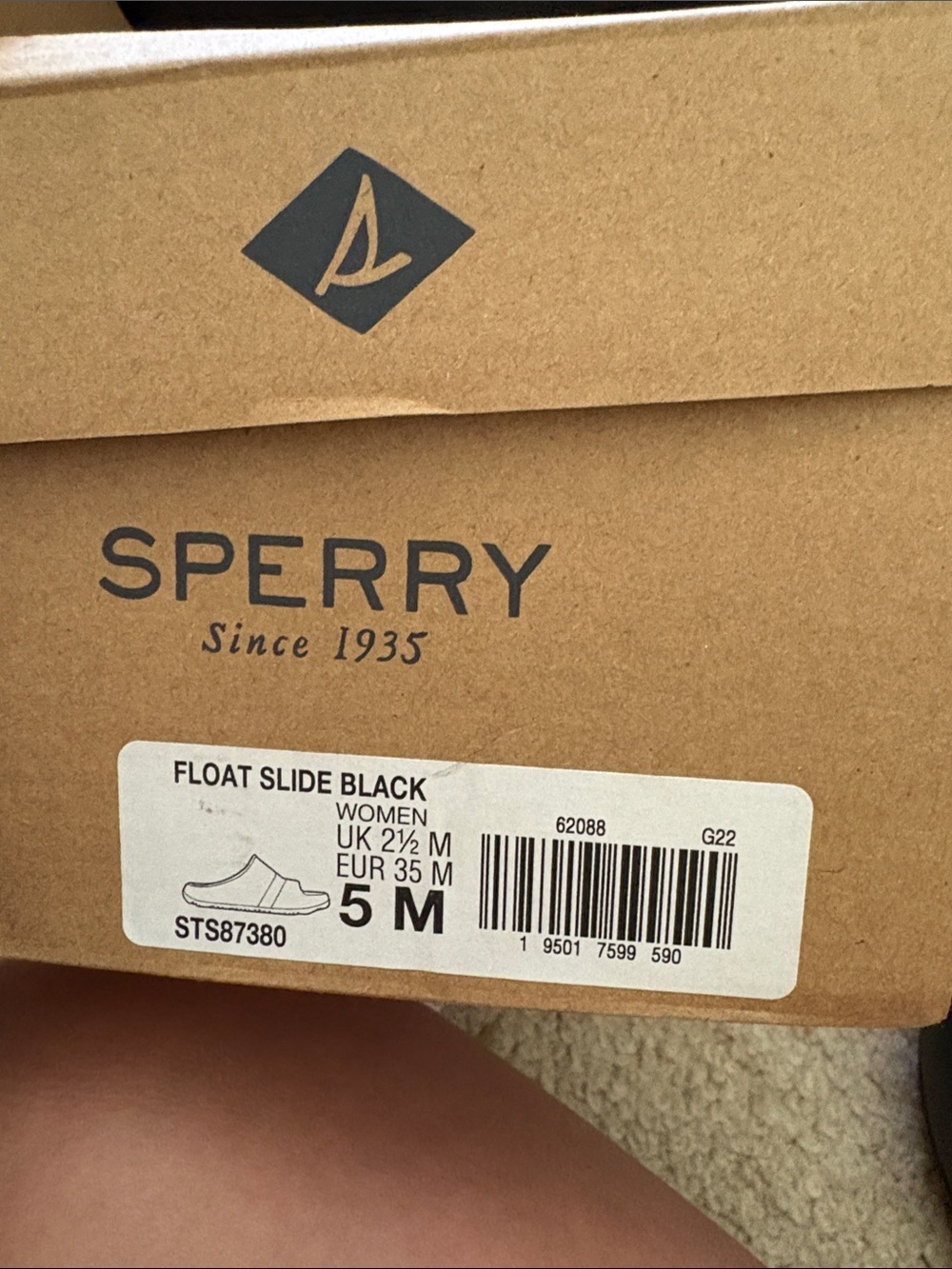 Sperry womens Black Slip-On Slide Sandals - Picture 8 of 10